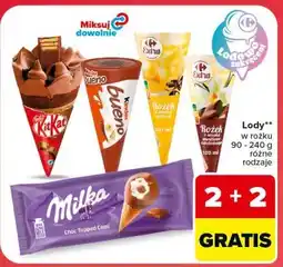 Carrefour Lody w rożku Lodowo Zakręceni oferta