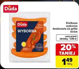 Carrefour Kiełbasa wyborna doskonała na grilla Duda oferta