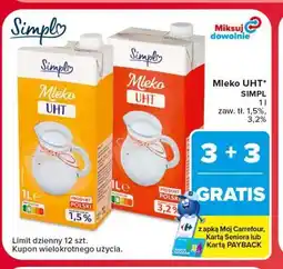 Carrefour Mleko UHT Simply oferta
