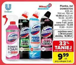 Carrefour Pianka, żel DOMESTOS oferta