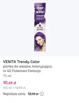 Rossmann VENITA Trendy Color pianka do włosów, koloryzująca, nr 40 Fioletowa Fantazja oferta