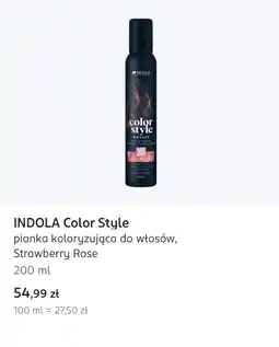 Rossmann INDOLA Color Style pianka koloryzująca do włosów, Strawberry Rose oferta