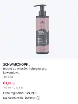 Rossmann SCHWARZKOPF maska do włosów, koloryzująca, Lawendowa oferta