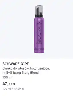 Rossmann SCHWARZKOPF pianka do włosów, koloryzująca, nr 5-5 Jasny Złoty Blond oferta