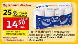Auchan Auchan Papier toaletowy 4-warstwowy oferta