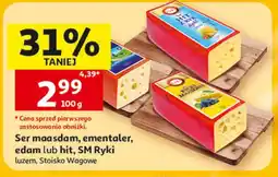 Auchan Ser maasdam, ementaler, edam lub hit oferta