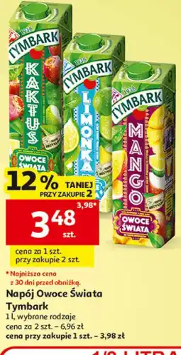 Auchan Napój Owoce Świata Tymbark oferta