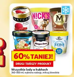 Auchan Wszystkie lody w kubkach oferta
