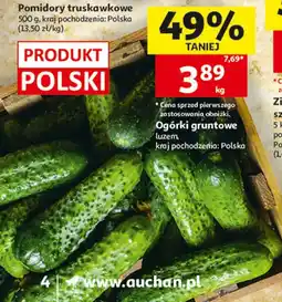 Auchan Ogórki gruntowe oferta