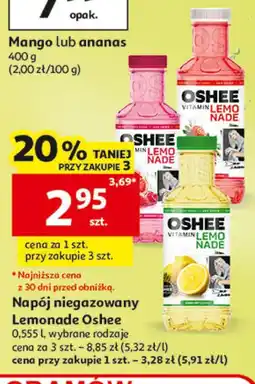 Auchan Napój niegazowany Lemonade Oshee oferta