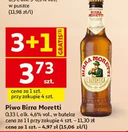 Auchan Piwo Birra Moretti oferta