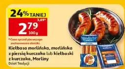 Auchan Kiełbaski z kurczaka Morliny oferta