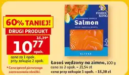 Auchan Łosoś sałatkowy wędzony Fisher King oferta