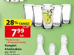 Auchan Komplet kieliszków do wódki oferta