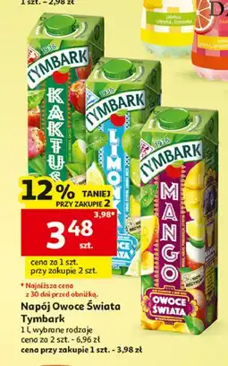 Auchan Napój kaktus Tymbark Owoce Świata oferta