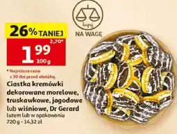 Auchan Kremówka dekorowana jagodowe Dr Gerard oferta