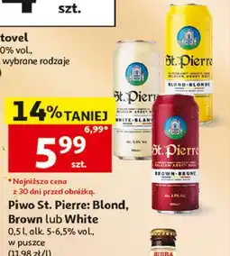 Auchan Piwo blanche St. Pierre oferta