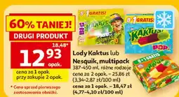 Auchan Lody cytrynowo-truskawkowe Nestle Kaktus oferta