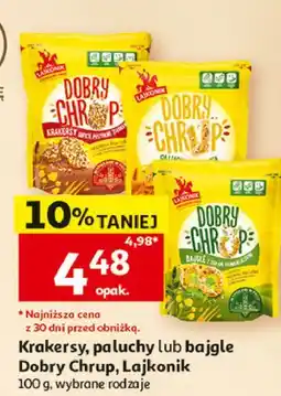 Auchan Paluchy pełne ziaren sezamu lnu i chia Lajkonik Dobry Chrup oferta