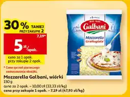 Auchan Ser mozzarella wiórki Galbani oferta