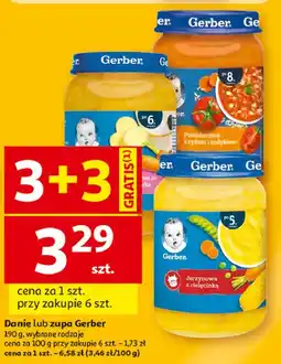 Auchan Obiadek schabik ze śliwką w warzywach Gerber oferta