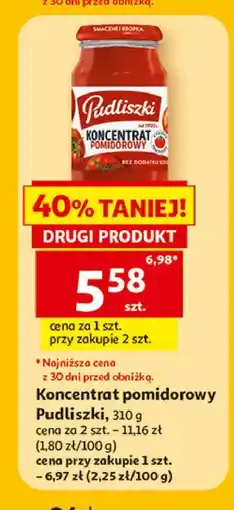 Auchan Koncentrat pomidorowy 30% Pudliszki oferta