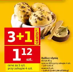Auchan Bułka z dynią oferta