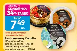 Auchan Serek kremowy limonka i kokos Castello Arla oferta