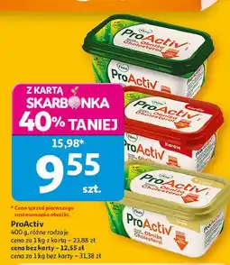 Auchan Margaryna o smaku masła Flora Pro-Activ oferta