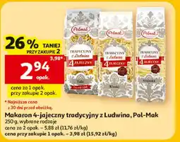 Auchan Makaron 4-jajeczny krajanka do zup Polmak oferta