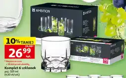Auchan Szklanka niska diamond 325 ml Ambition oferta