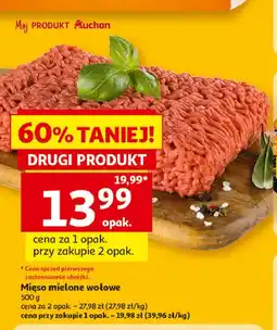 Auchan Mięso mielone wołowe oferta