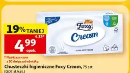 Auchan Chusteczki higieniczne z nawilżającym kremem Foxy Cream oferta
