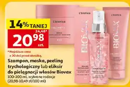 Auchan Peeling do włosów volumetric treatment L'biotica Biovax oferta