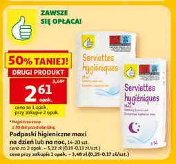 Auchan Podpaski higieniczne na dzień maxi Podniesiony Kciuk oferta