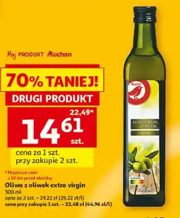 Auchan Oliwa z oliwek extra virgin Auchan oferta