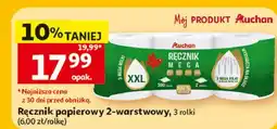 Auchan Ręczniki papierowe Auchan Różnorodne (Logo Czerwone) oferta