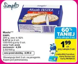 Carrefour Market Masło SIMPL oferta