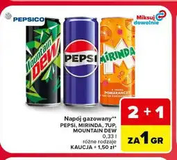 Carrefour Market Napój gazowany PEPSI, MIRINDA, 7UP, MOUNTAIN DEW oferta