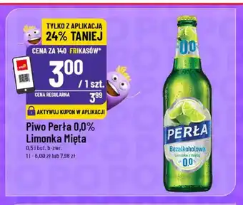 Piwo bezalkoholowe Perła Limonka Mięta