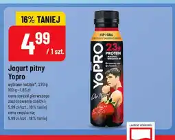 Polomarket Jogurt pitny YoPro truskawkowy oferta