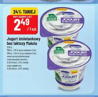 Polomarket Jogurt śmietankowy bez laktozy Maluta oferta