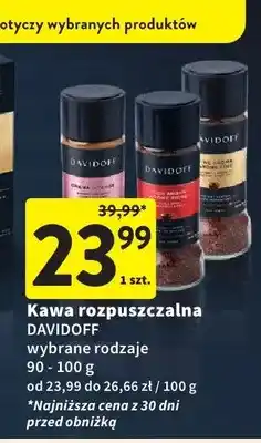 Intermarche Kawa rozpuszczalna Davidoff oferta