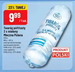 Polomarket Twaróg półtłusty 3 x mielony Mleczna Polana oferta