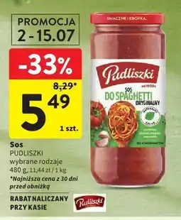Intermarche Sos Pudliszki wybrane rodzaje oferta