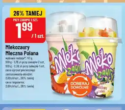 Polomarket Jogurt Mlekozaury Mleczna Polana truskawkowy z żelkami oferta