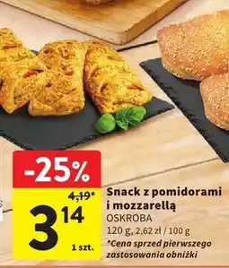 Intermarche Snack z pomidorami i mozzarellą Oskroba oferta