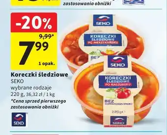 Intermarche Koreczki śledziowe Seko oferta