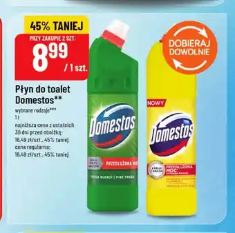 Polomarket Płyn do toalet Domestos Pine Fresh oferta
