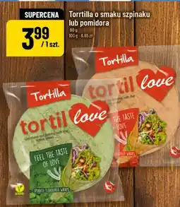 Polomarket Tortilla o smaku szpinaku tortil love oferta